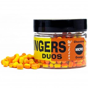 Wafters Ringers Micro Chocolate Orange 5x3mm - Duo Orange/ Yellow