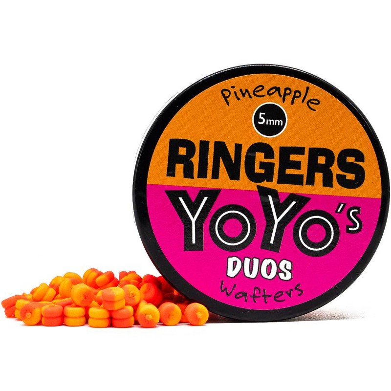 Wafters Ringers YoYo's Duos 5mm - Orange/ Pink - Pineapple