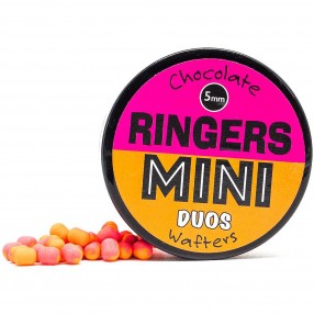 Wafters Ringers Mini Chocolate Orange 8x5mm - Duo Orange/ Pink 