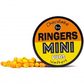 Wafters Ringers Mini Chocolate Orange 8x5mm - Duo Orange/ Yellow