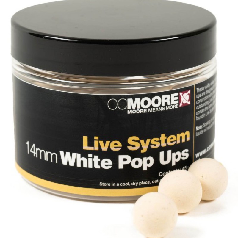 Kulki CC Moore Live System White Pop Ups 12mm