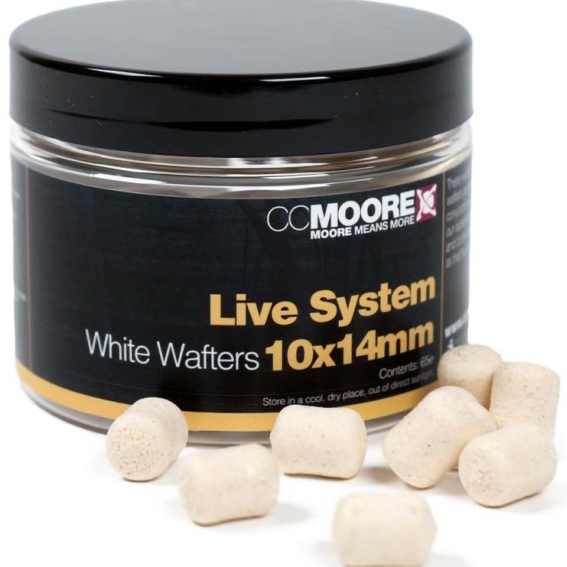 Kulki CC Moore Live System White Dumbell Wafters 10x14mm