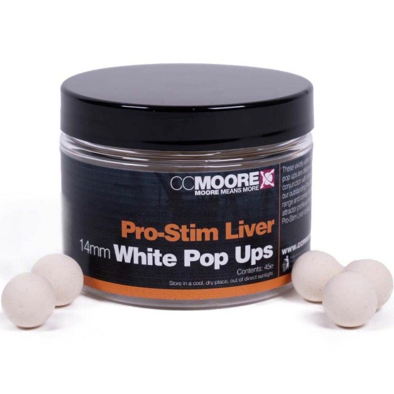 Kulki CC Moore Pro-Stim Liver White Pop Ups 12mm