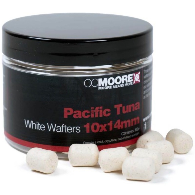 Kulki CC Moore Pacific Tuna White Dumbell Wafters 10x14mm
