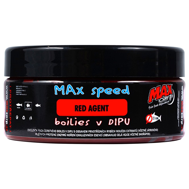 Kulki Haczykowe Max Carp W Dipie Red Agent 21mm 300ml