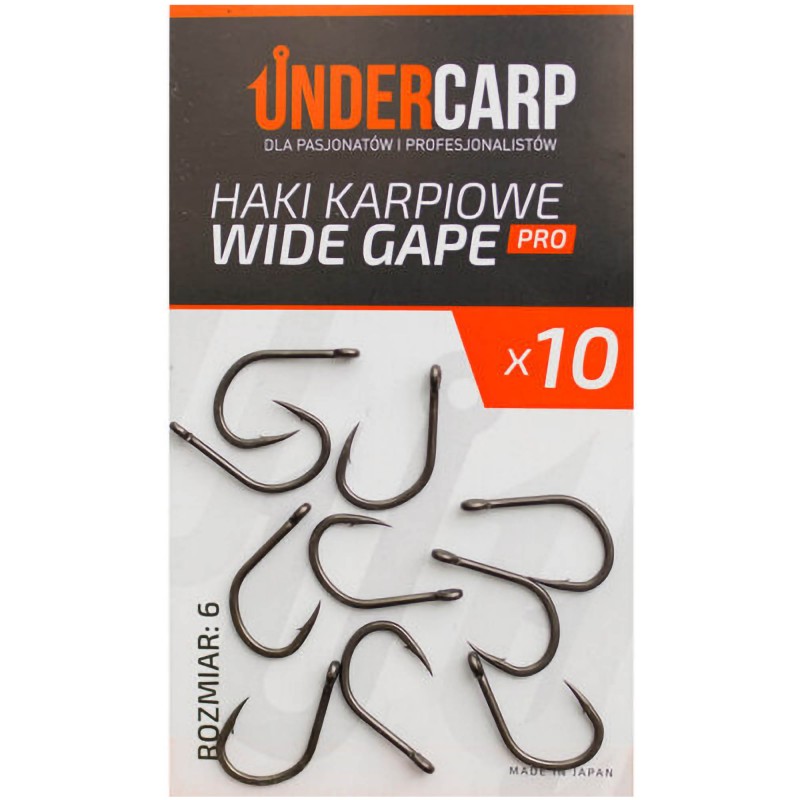 Haczyki Under Carp Wide Gape Pro Zadziorowe - 6