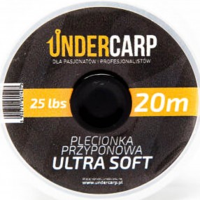 Plecionka Przyponowa Under Carp 20m/25lbs Ultra Soft – Brązowa