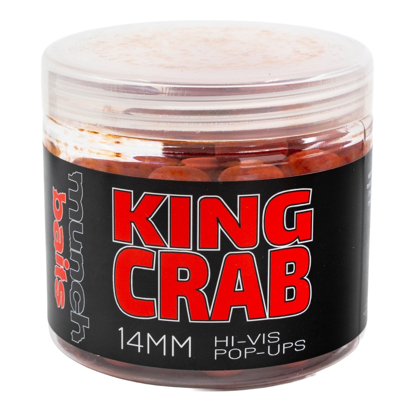 Kulki Munch Baits Pop Ups King Crab Hi-Vis 14mm