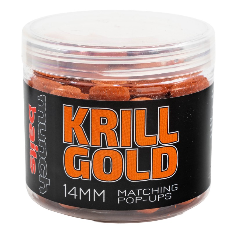 Kulki Munch Baits Pop Ups Krill Gold Matching 14mm