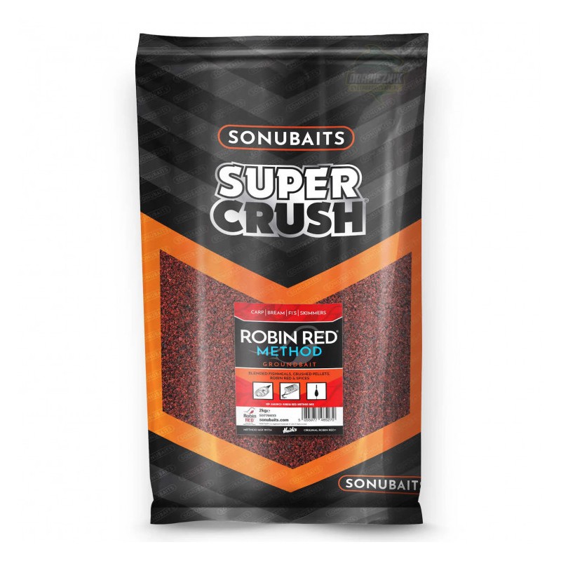 Zanęta Sonubaits Supercrush - Robin Red Method Mix. S0770033