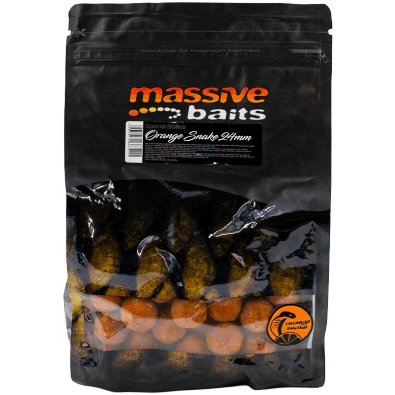 Kulki Massive Baits Top Shelf Boilies Orange Snake *Robin Orange® 24mm 1kg