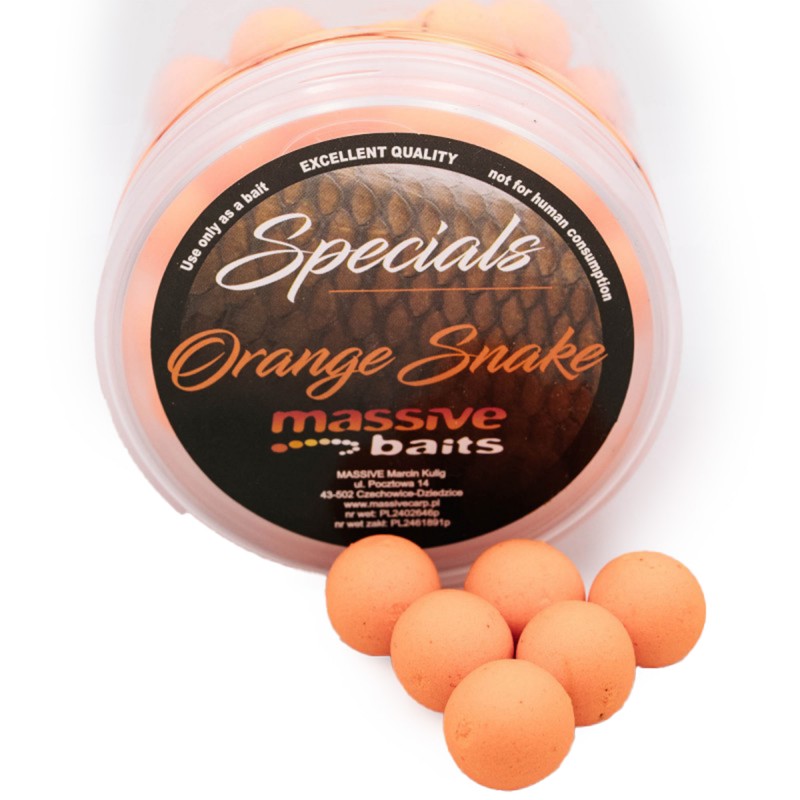 Kulki Massive Baits Top Shelf Pop-Ups Orange Snake 14mm 