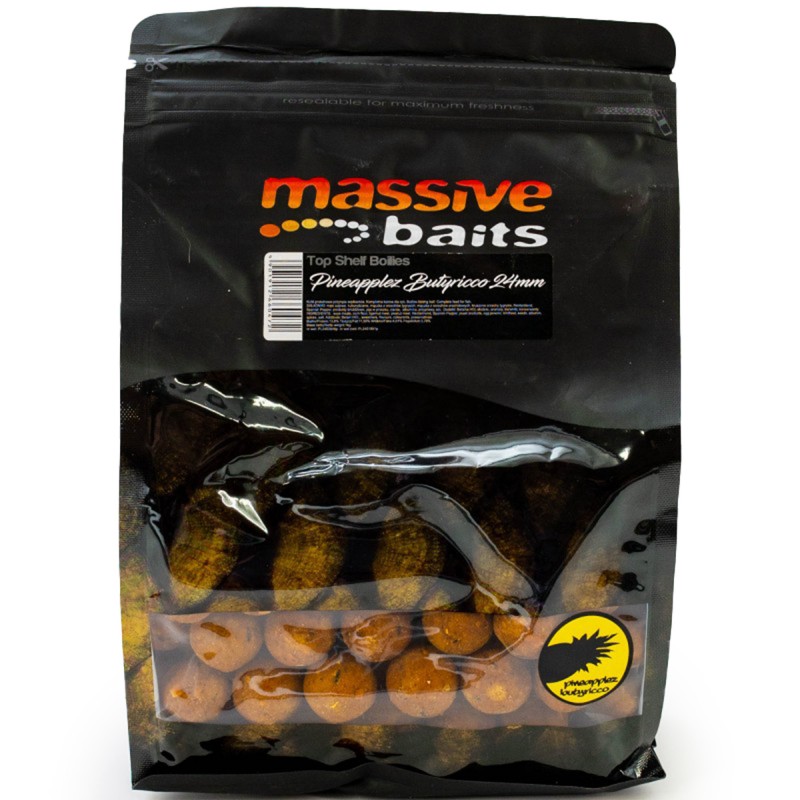 Kulki Massive Baits Top Shelf Boilies Pineapplez Butyricco 24mm 1kg