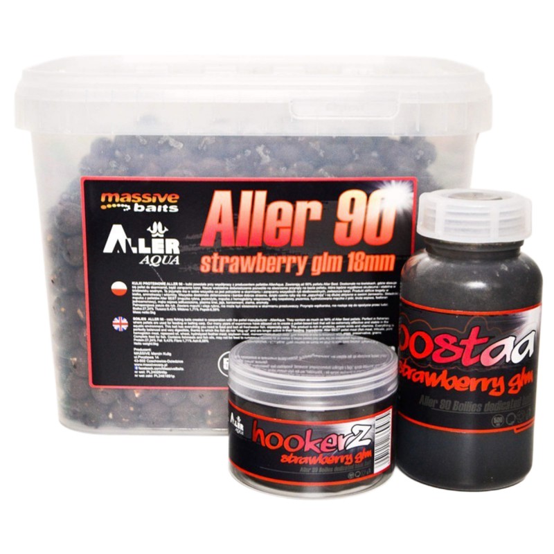 Zestaw Urodzinowy Massive Baits Aller 90 Strawberry GLM
