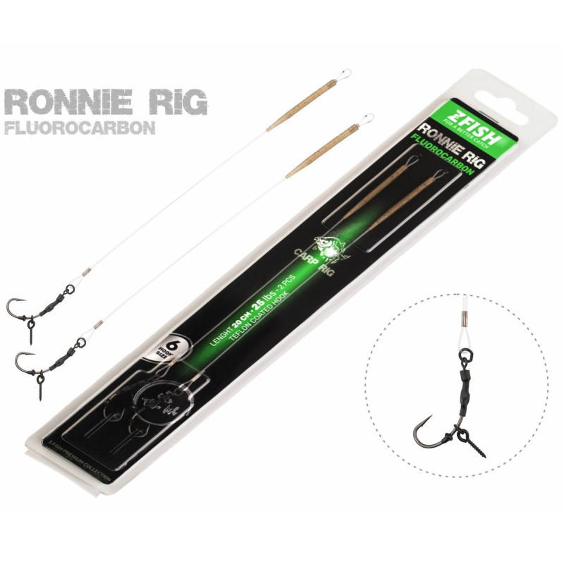 Przypony Zfish Fluorocarbon Ronnie Rig - 8