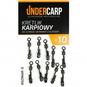 Krętlik Karpiowy Under Carp Do Szybkiej Wymiany Z Klipsem - 8 