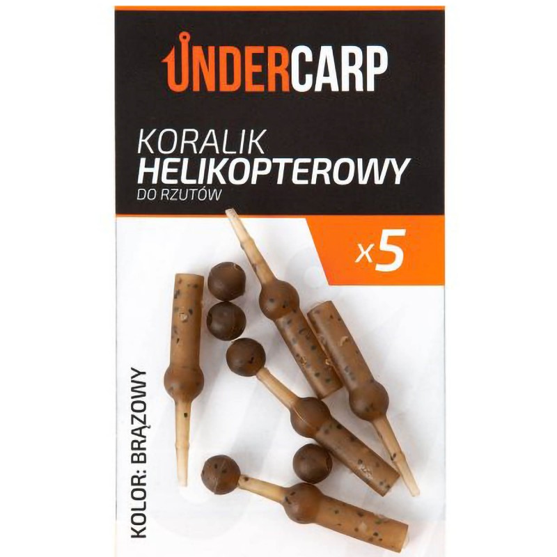 Koralik Helikoperowy Under Carp Do Rzutów - Brązowy