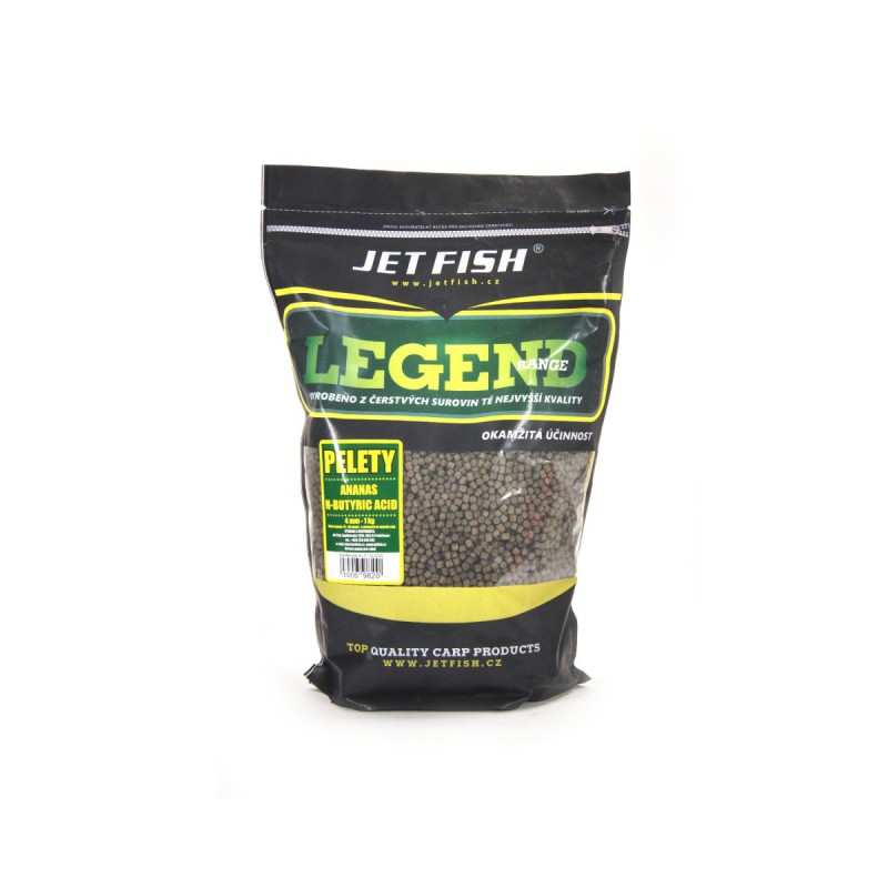 Pellet JETFISH LEGEND RANGE PELLET PINEAPPLE / N-BUTYRIC ACID 4mm 1kg. 10069820