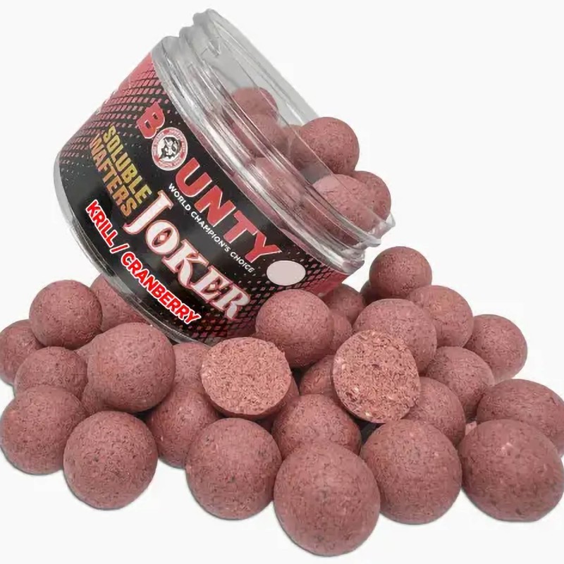 Kulki Bounty Soluble Wafters Bounty Joker Krill/ Cranberry 18mm