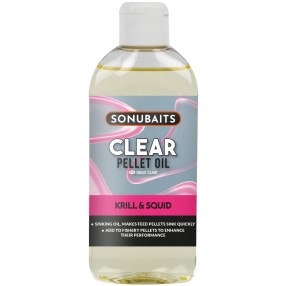 Atraktor Sonubaits Clear Pellet Oil - Krill & Squid 200ml 