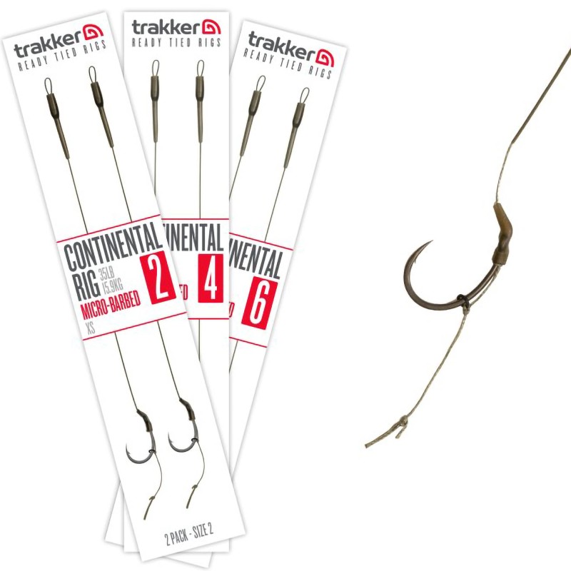 Przypony Trakker Continental Rig 2 Pack Micro Barbed - 2
