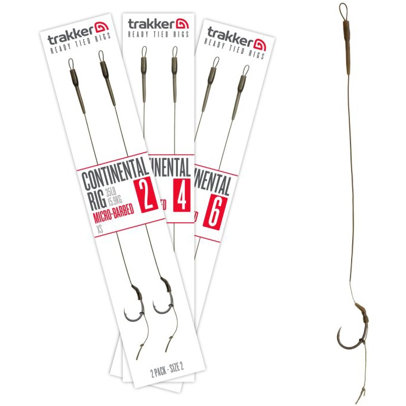 Przypony Trakker Continental Rig 2 Pack Micro Barbed - 4