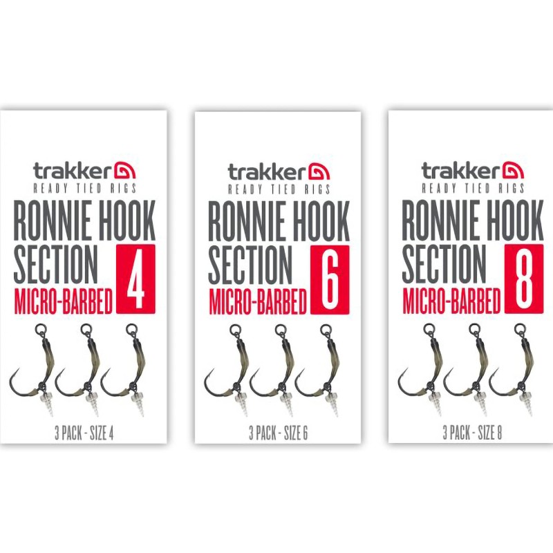 Gotowe Haczyki Trakker Ronnie Hook Section 3 Pack Micro Barbed - 6