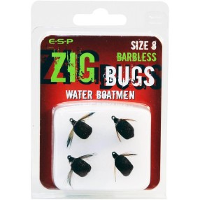 Haczyki Z Przynętą Sztuczną ESP Zig Bug Water Boatmen Barbless - 8