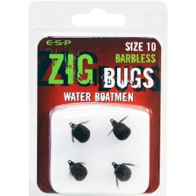 Haczyki Z Przynętą Sztuczną ESP Zig Bug Water Boatmen Barbless - 10