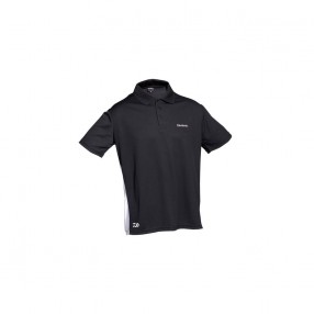 Koszulka polo Daiwa D-VEC Polo T-shirt Black, Rozmiar XXL. 18292-150