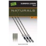 Zestaw Fox Naturals Submerged Leaders 30lb x 3