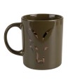 Kubek Fox Green & Camo Head Ceramic Mug