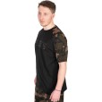 Koszulka Fox Black/Camo Outline T - XL