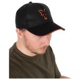 Czapka z oryginalnie zakrzywionym daszkiem Fox Collection Baseball Cap Black & Orange