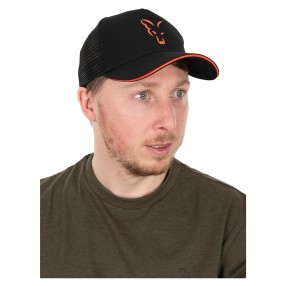 Czapka Fox Collection Trucker Cap Black & Orange