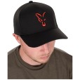 Czapka Fox Collection Baseball Cap - Black/ Orange