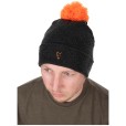 Czapka Fox Collection Bobble Hat- Black/ Orange