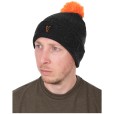 Czapka Fox Collection Bobble Hat- Black/ Orange