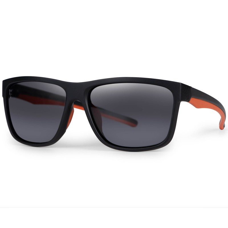 Okulary Fox Collection Black Orange Shades - Brown Lens