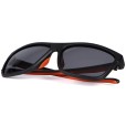 Okulary Fox Collection Black Orange Shades - Brown Lens
