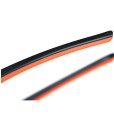 Okulary Fox Collection Black Orange Shades - Brown Lens