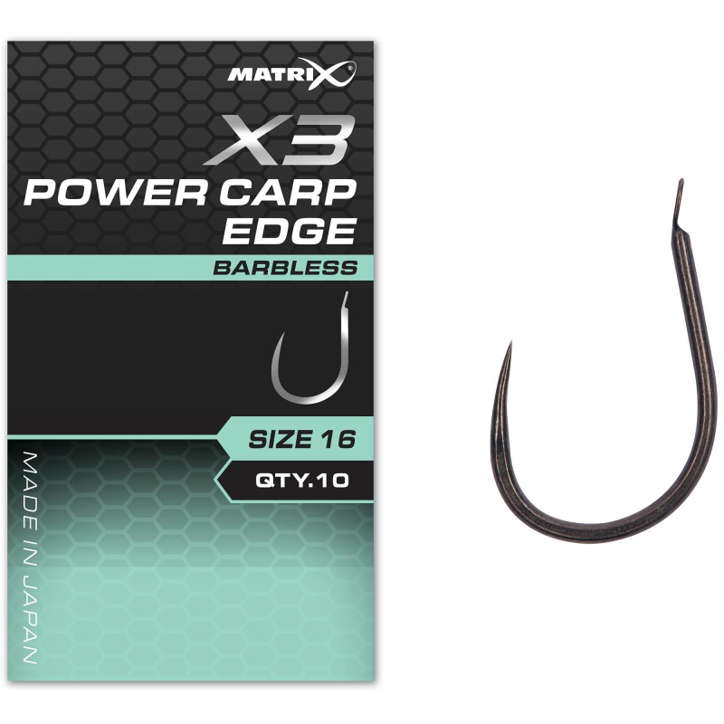 Haczyki Matrix X3 Power Carp Edge Barbless - 10 