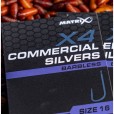 Haczyki Matrix X4 Commercial Silvers Barbless - 18