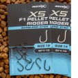 Haczyki Matrix X5 F1 Pellet Rigger Barbless Eyed - 14