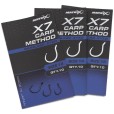 Haczyki Matrix X7 Carp Method Barbless Eyed - 16