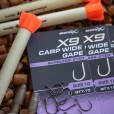 Haczyki Matrix X9 Carp Wide Gape Barbless Eyed - 16