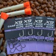 Haczyki Matrix X9 Carp Wide Gape Barbless Eyed - 14
