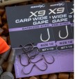 Haczyki Matrix X9 Carp Wide Gape Barbless Eyed - 14