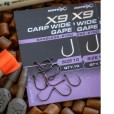 Haczyki Matrix X9 Carp Wide Gape Barbless Eyed - 10