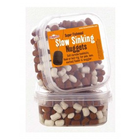 Dumbells Dynamite Baits Slow Sinking Nuggets White Brown. ADY040357